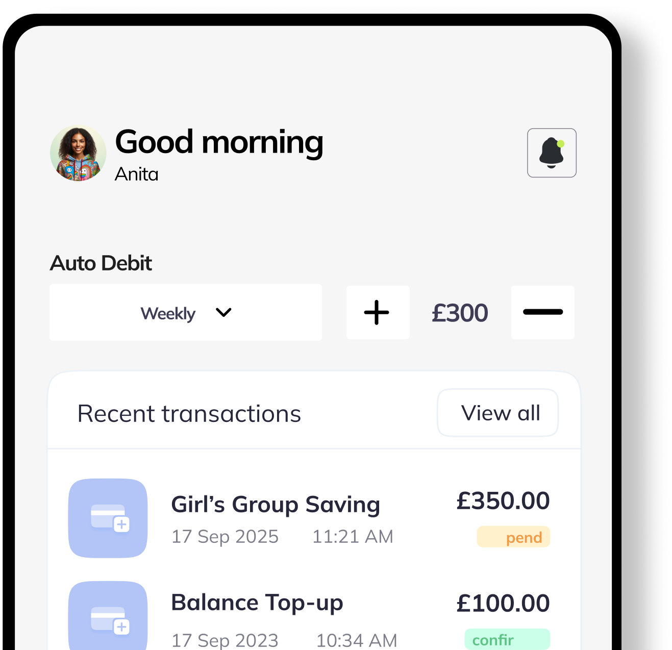 Budget with Purpose App Interface